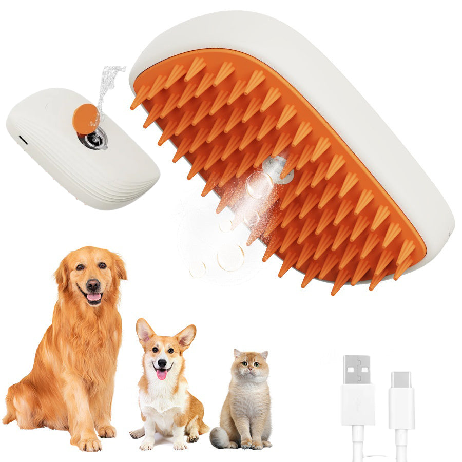 Steam Paw Cat Grooming Brush | 3-in-1 Steam Comb
