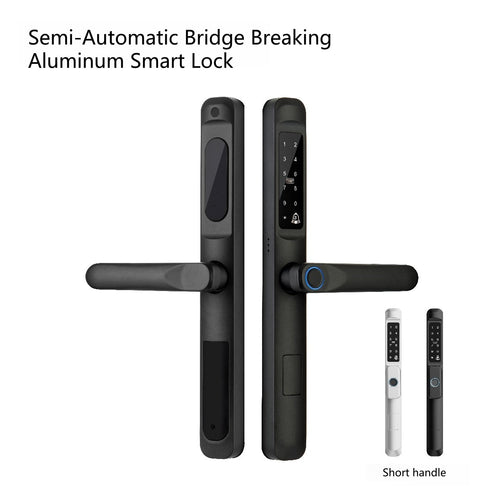 Fingerprint Door Lock for Aluminium Doors – Black or Silver
