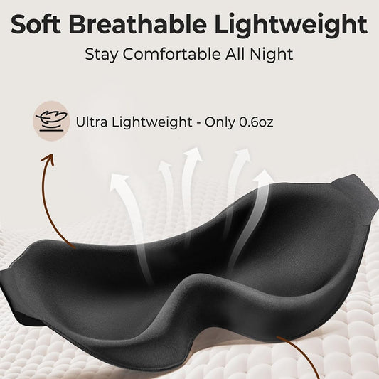 3D Memory Foam Sleep Mask with Breathable Ice Silk — QIUOLA | qiuola.com
