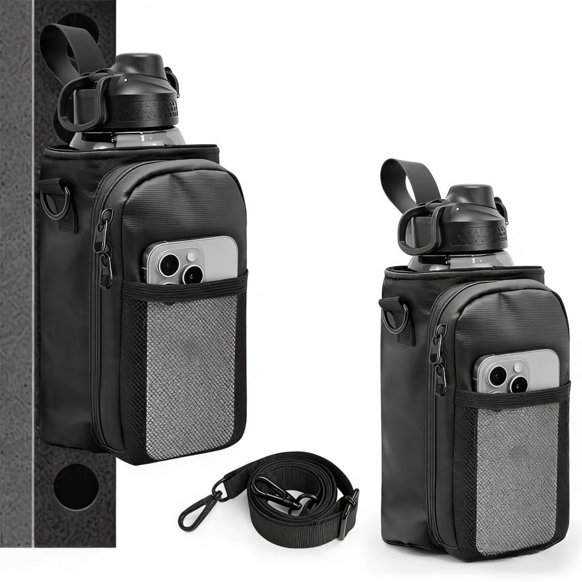 PY-6 Magnetic Gym Bag – Bottle Holder & Phone Pouch