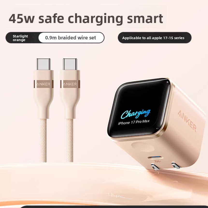 45W USB-C PD Charger with Digital Display – Chinese Plug