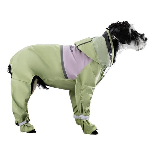 Lightweight Four-Leg Dog Raincoat | XS–XXL