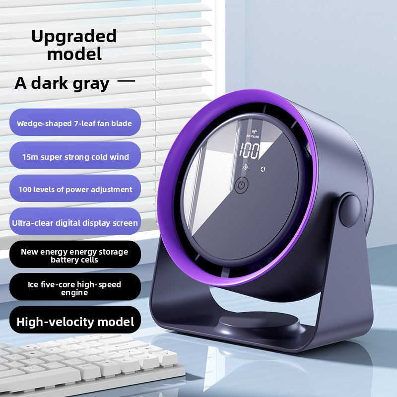 WSB-2 Rechargeable Bladeless Desktop Fan with Touch Control