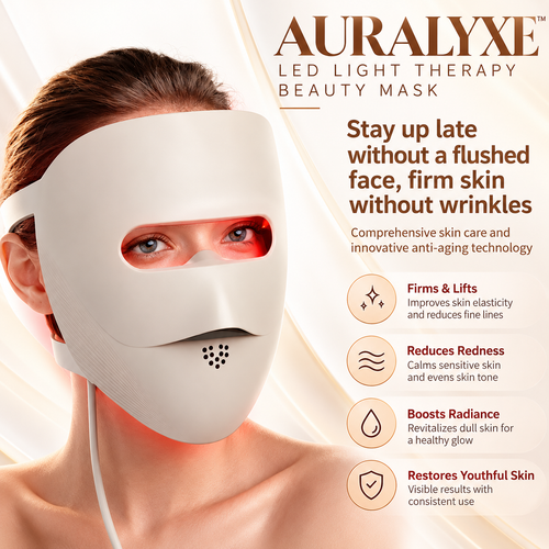 AURALYXE LED Light Therapy Beauty Mask — QIUOLA | qiuola.com