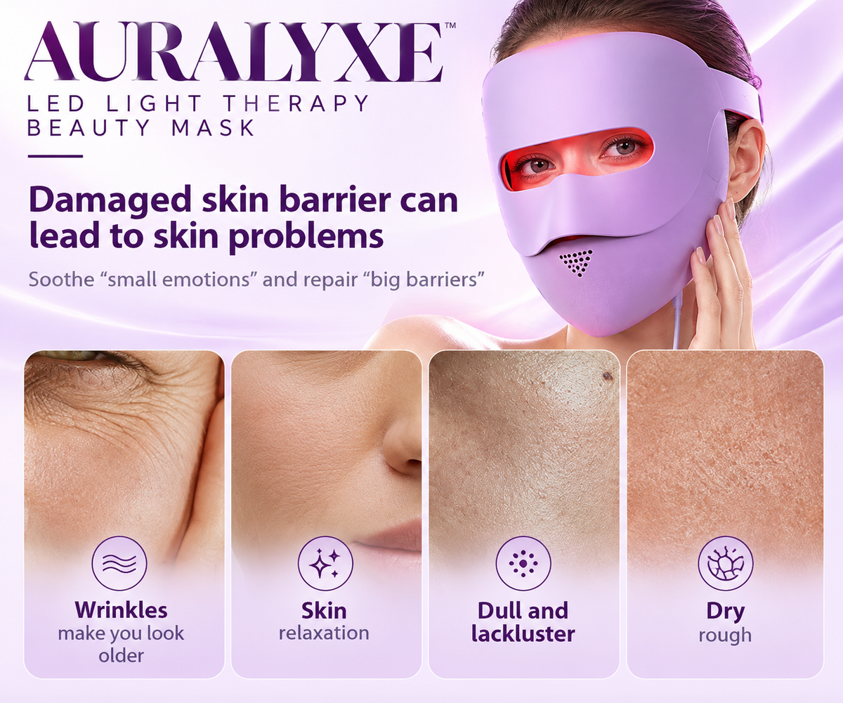 AURALYXE LED Light Therapy Beauty Mask — QIUOLA | qiuola.com