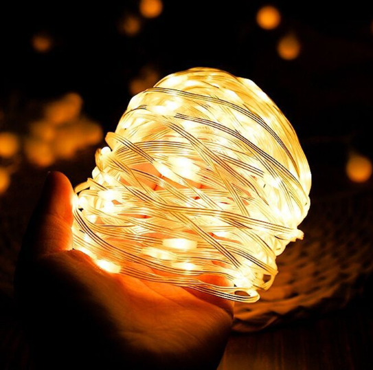 Rechargeable LED Camping String Lights โ Warm & RGB Options