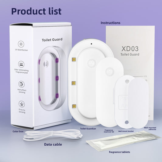 USB-Powered Sensor UV Lamp – White, 120 × 64 × 40mm