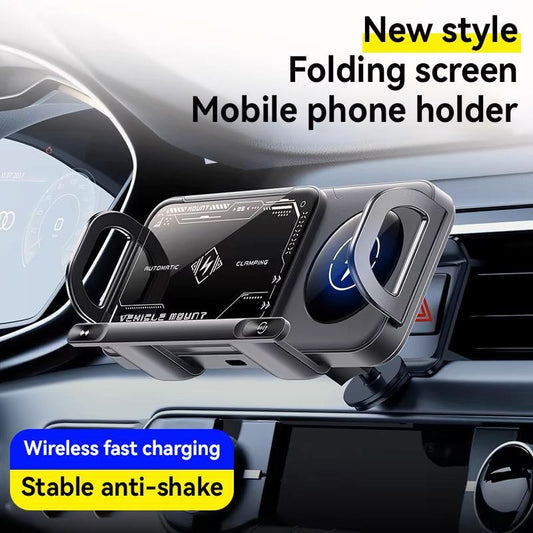 Wireless Charging Car Phone Holder with Motorised Rotation — QIUOLA | qiuola.com