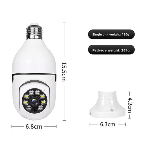 E27 Bulb Security Camera with Night Vision — QIUOLA | qiuola.com