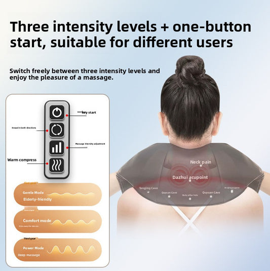 Electric Neck & Shoulder Massage Shawl with Heat — QIUOLA | qiuola.com