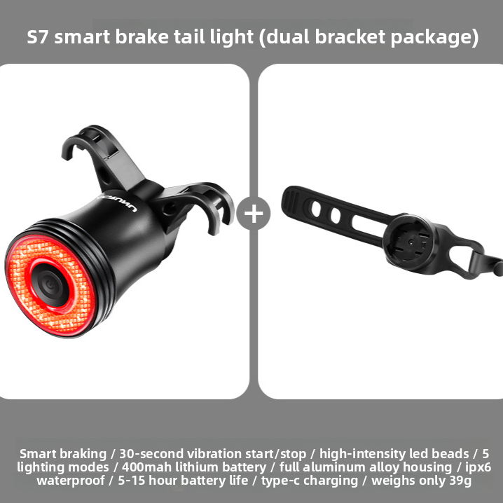 Smart Bicycle Tail Light with Brake Sensor – Mounting Options