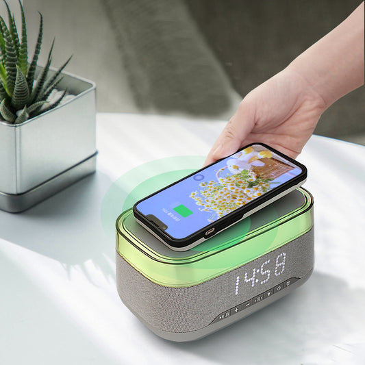 Glow Time 4-in-1 Smart Clock | Speaker & Wireless Charger — QIUOLA | qiuola.com