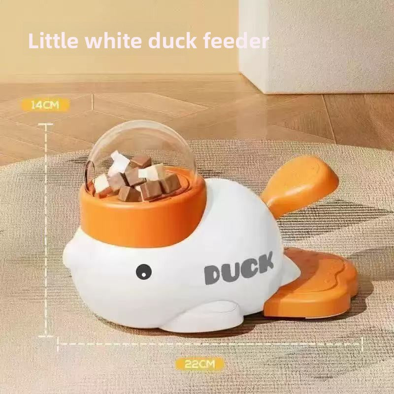 Interactive Duck Treat Dispenser Toy for Dogs & Cats — QIUOLA | qiuola.com