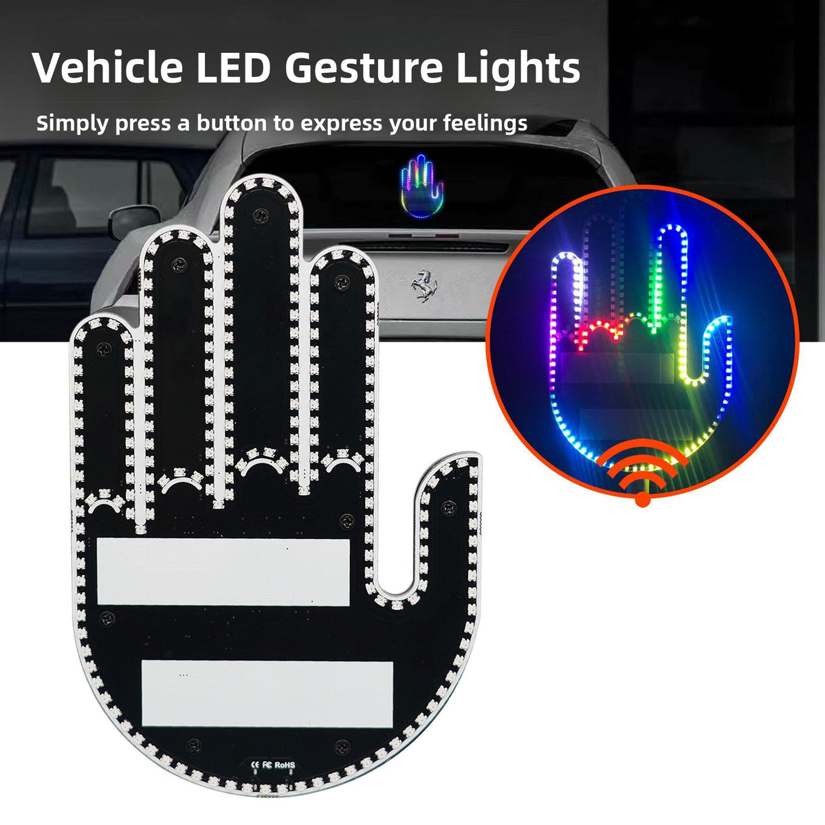 LED Gesture Display Light with Remote Control — QIUOLA | qiuola.com