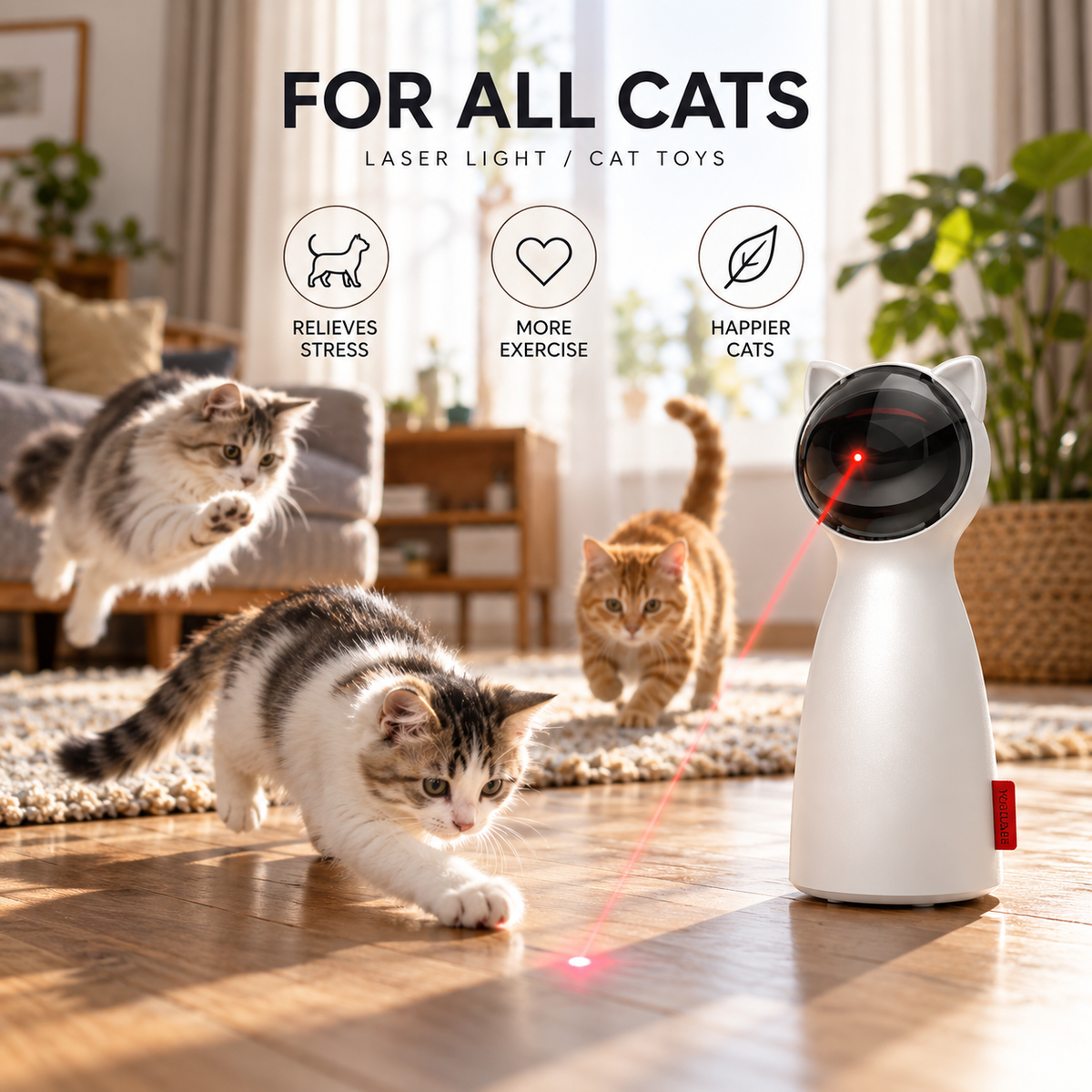 LaserPaw Smart Cat Laser Toy — QIUOLA | qiuola.com
