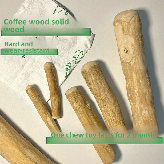 Coffee Wood Dog Chew Toy – Sizes S to XL — QIUOLA | qiuola.com
