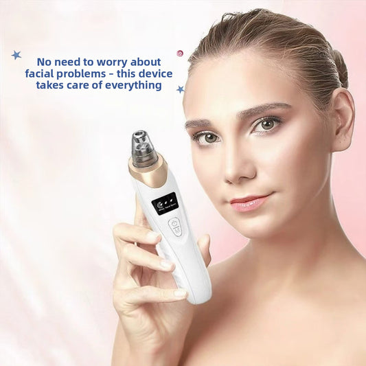 Rechargeable Blackhead Remover with 3 Suction Levels – White — QIUOLA | qiuola.com