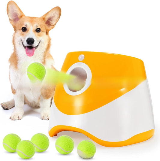 Automatic Dog Ball Launcher with 3 Balls — QIUOLA | qiuola.com