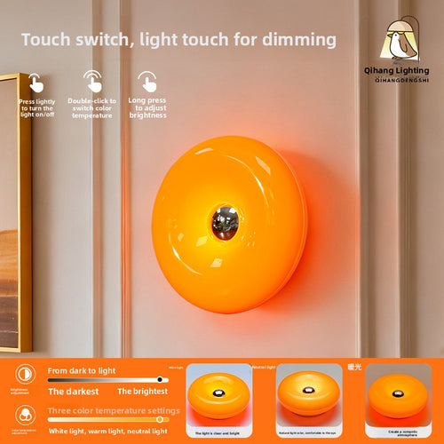 Donut Touch-Control Lamp, Plug-In & Rechargeable Options — QIUOLA | qiuola.com