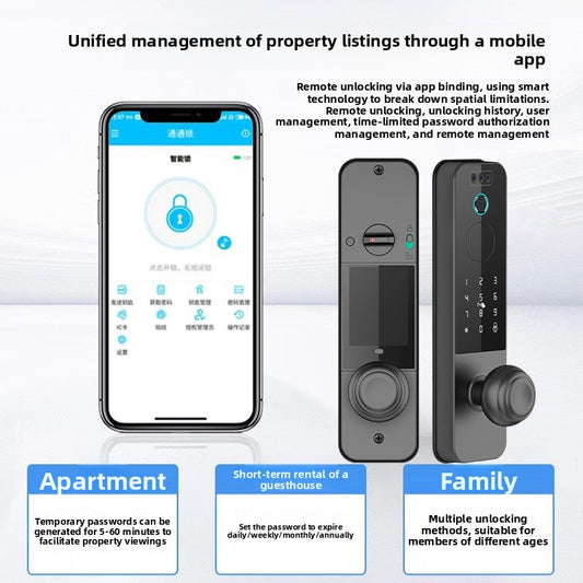 H32 Smart Interior Door Lock with Fingerprint & Password Access — QIUOLA | qiuola.com