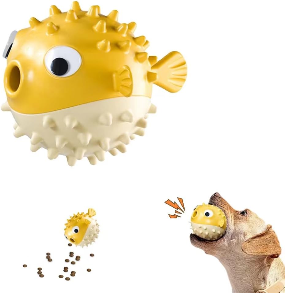 Treat Spin Squeaky Fish Dog Toy & Treat Dispenser — QIUOLA | qiuola.com