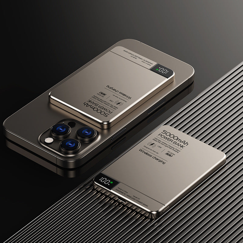 Magnetic Wireless Power Bank with Display, Q1 & Q2 — QIUOLA | qiuola.com