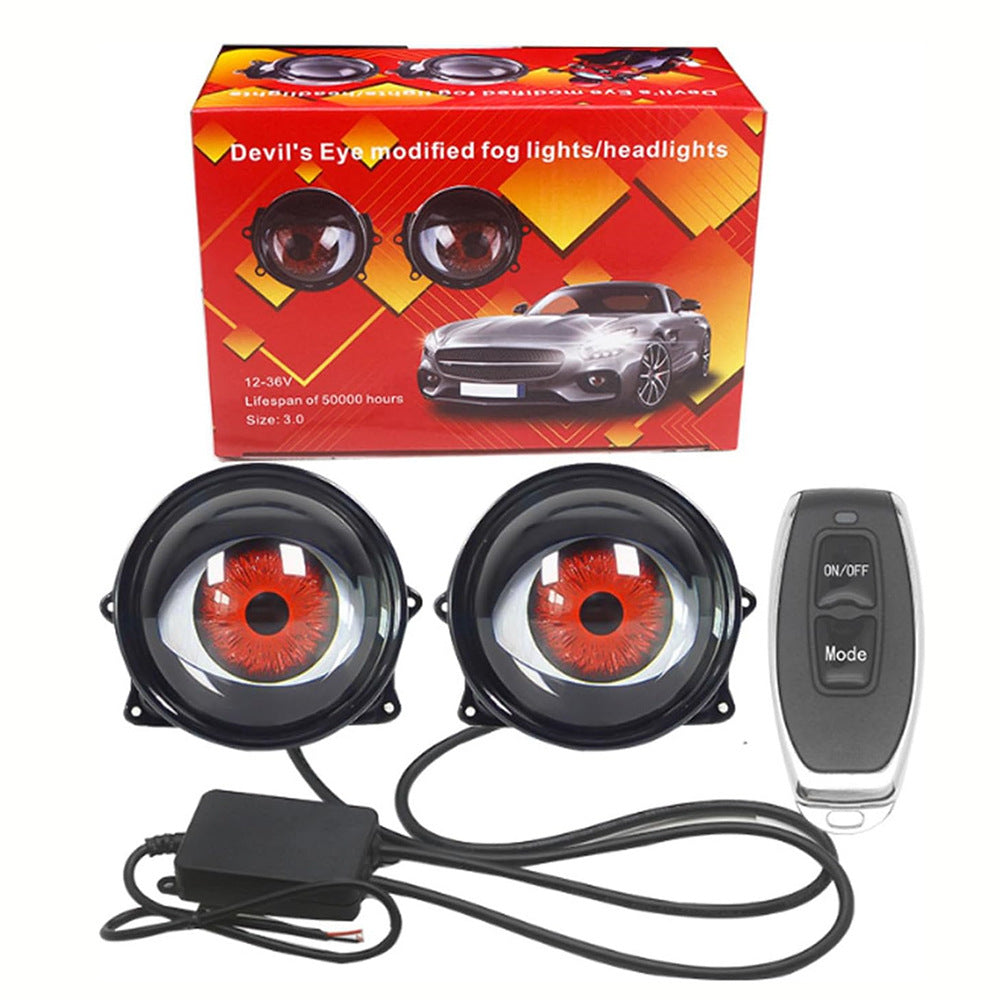Dynamic Devil Eye LED Decorative Light for Cars & Motorcycles