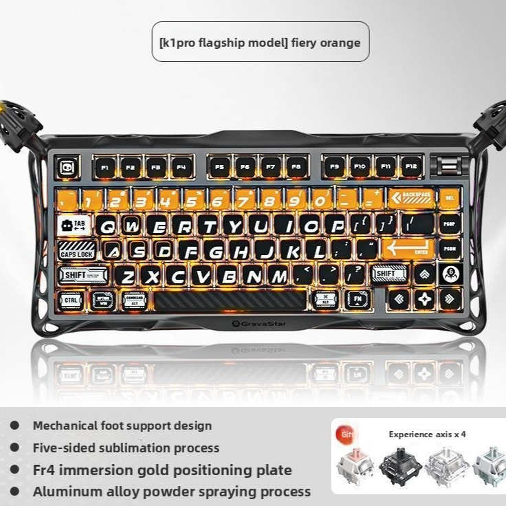 Tri-Mode Hot-Swappable Mechanical Gaming Keyboard with RGB