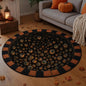 Halloween Round Crystal Velvet Rug – Multiple Sizes & Designs