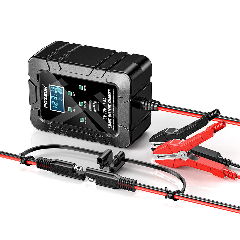 6V/12V 1.5A Automatic Battery Charger & Maintainer