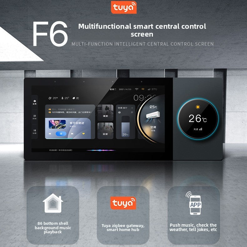 6-Inch Tuya Smart Home Control Panel – Relay or Music Version