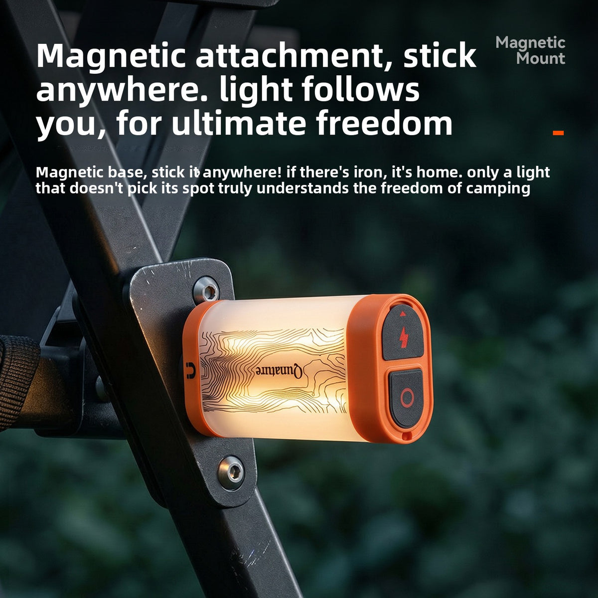 Magnetic Camping Lantern with Adjustable Brightness & Hook