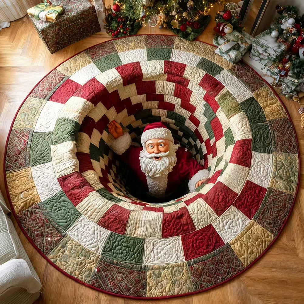 Halloween Round Crystal Velvet Rug Stain Wear Resistant Easy Clean