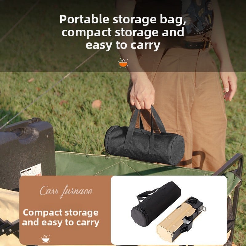 Portable Butane Camping Stove with Built-in Ignition