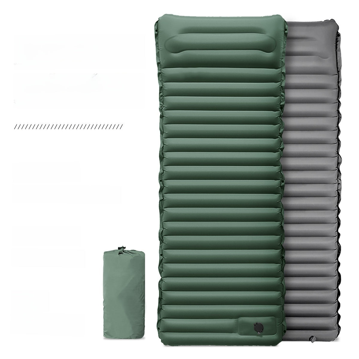 Inflatable Camping Mat with Built-In Foot Pump – 195 × 70 × 10 cm