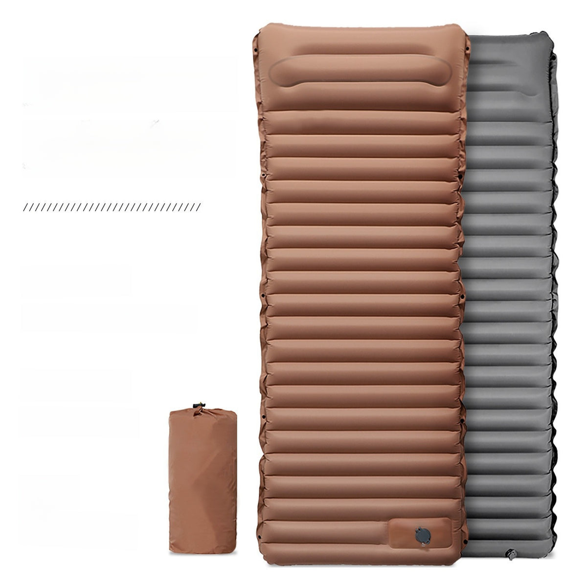 Inflatable Camping Mat with Built-In Foot Pump – 195 × 70 × 10 cm