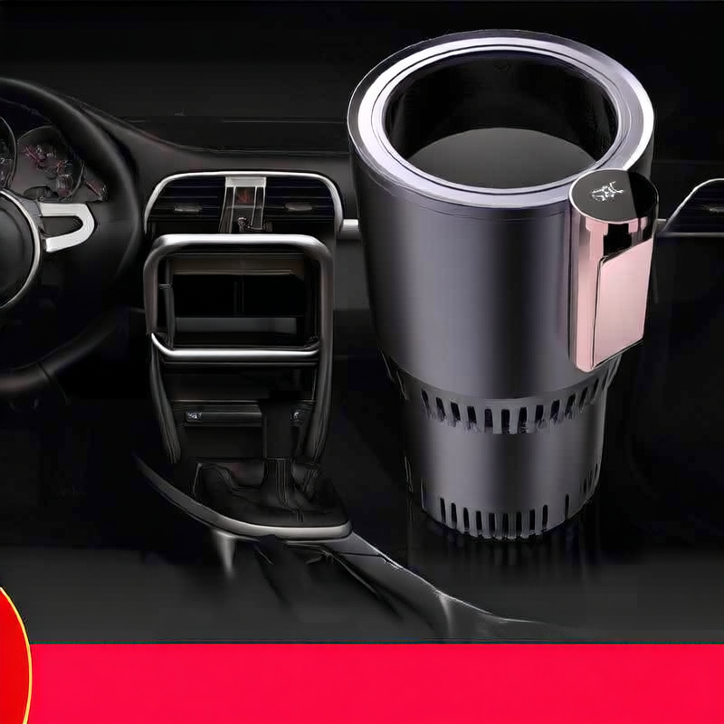 12V Car Heating & Cooling Cup with Temperature Display
