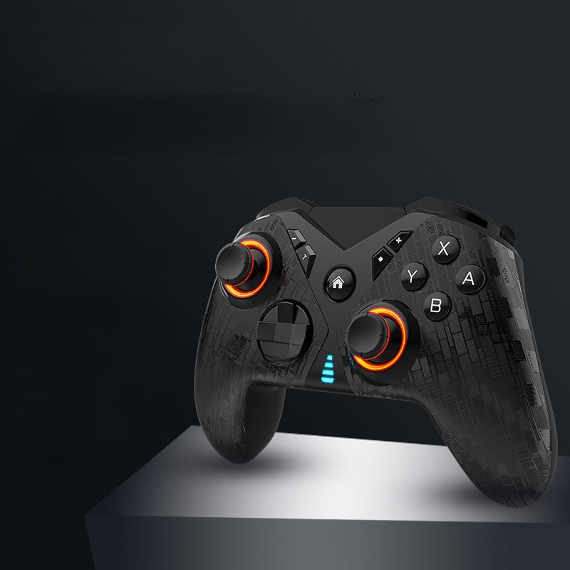 Wireless RGB Gaming Controller with Macro & Vibration – Black