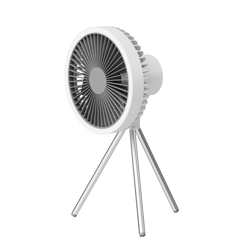 Rechargeable Camping Fan with Tripod & Hanging Hook