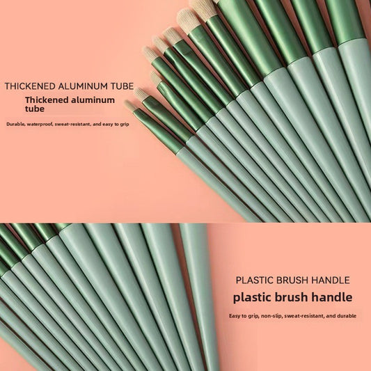 13-Piece Synthetic Makeup Brush Set with Velvet Pouch — QIUOLA | qiuola.com