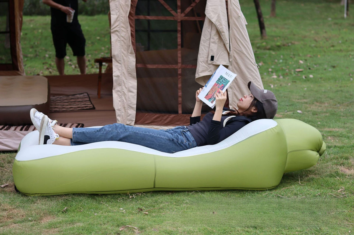 Portable Inflatable Camping Lounger – 190 × 75 × 45 cm