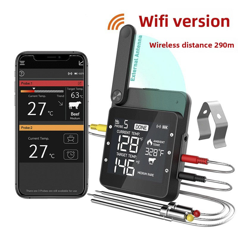 Wireless Food Thermometer with Probe – 0–100°C