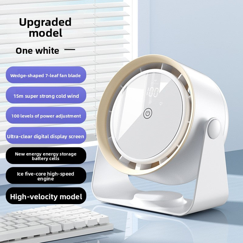 WSB-2 Rechargeable Bladeless Desktop Fan with Touch Control