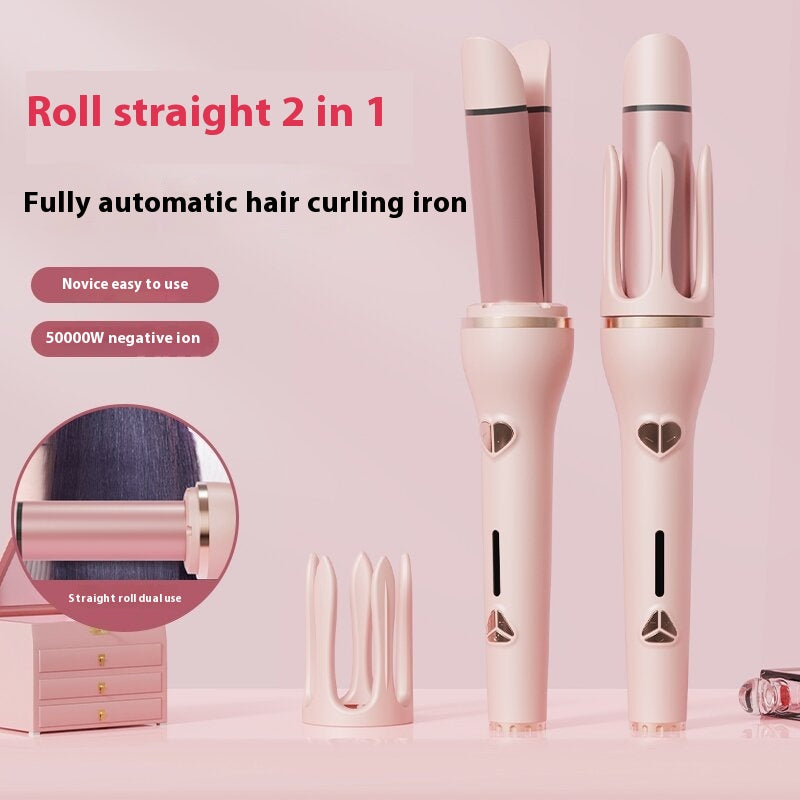 Glow Style 2-in-1 Auto Hair Curler & Straightener