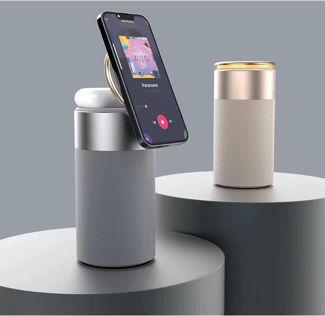 Glow Station 3-in-1 Wireless Charger Speaker & Lamp