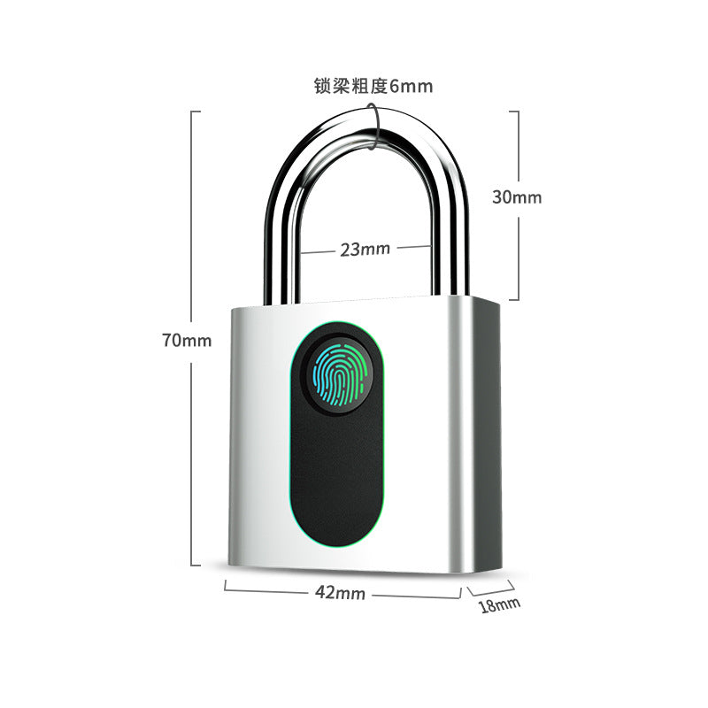 Smart Fingerprint Bluetooth Padlock with App Control