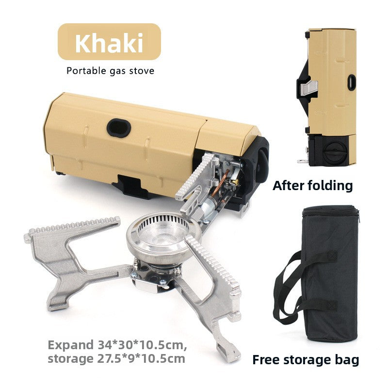 Portable Butane Camping Stove with Built-in Ignition