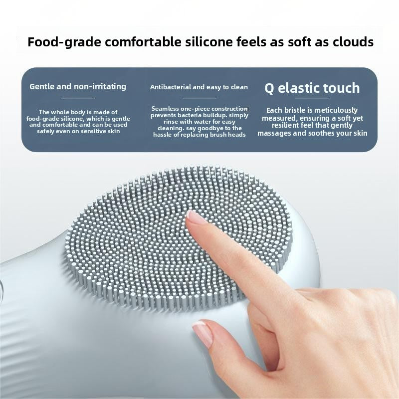 Rechargeable Heated Silicone Facial Cleansing Brush