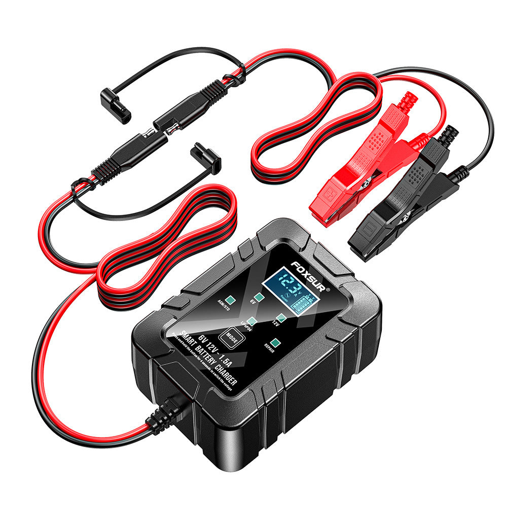 6V/12V 1.5A Automatic Battery Charger & Maintainer