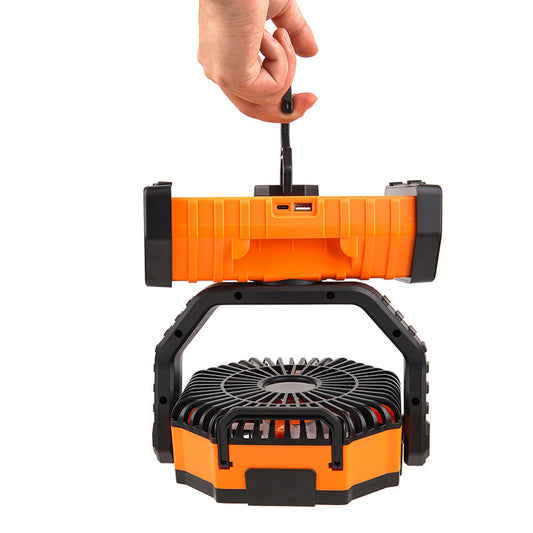 USB Rechargeable Folding Camping Fan with Oscillation